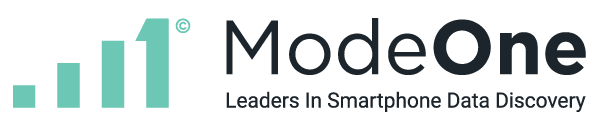 ModeOne Logo with tagline "Leaders in Smartphone Data Discovery"