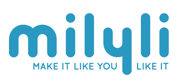 milyli logo with tagline Make It Like You Like It