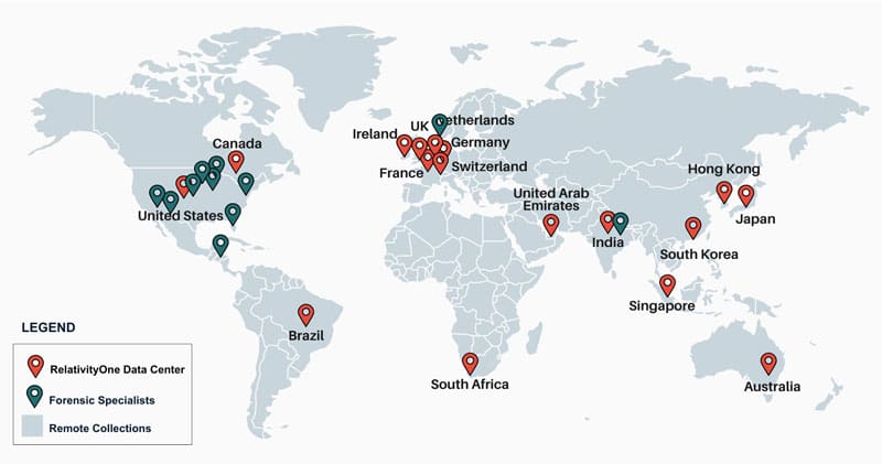 RelativityOne Global Map