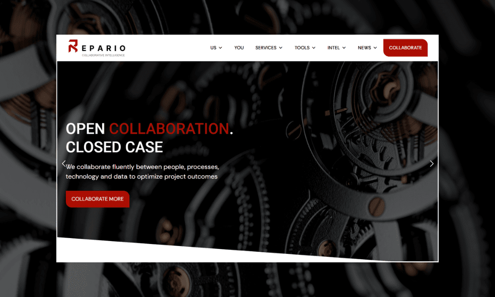 Repario Website Homepage Promo